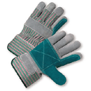 Double Split Leather Palm Glove w/Safety Cuff