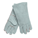 Grey Leather Welders Gloves